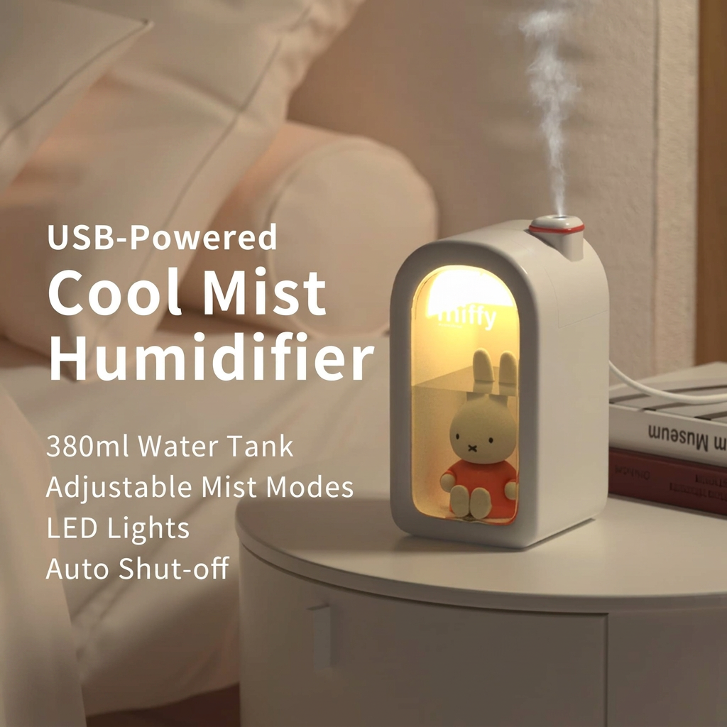 Small desktop humidifier for home and office