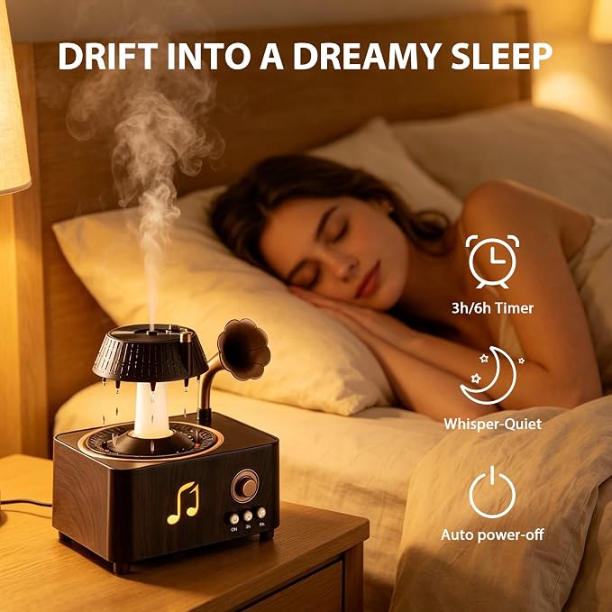 Compact desktop mist diffuser for indoor spaces