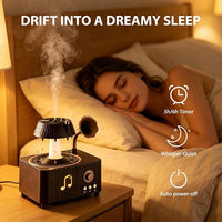Compact desktop mist diffuser for indoor spaces
