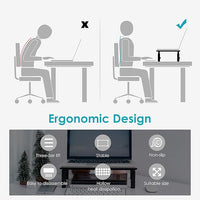 desktop monitor riser with metal stand and adjustable height