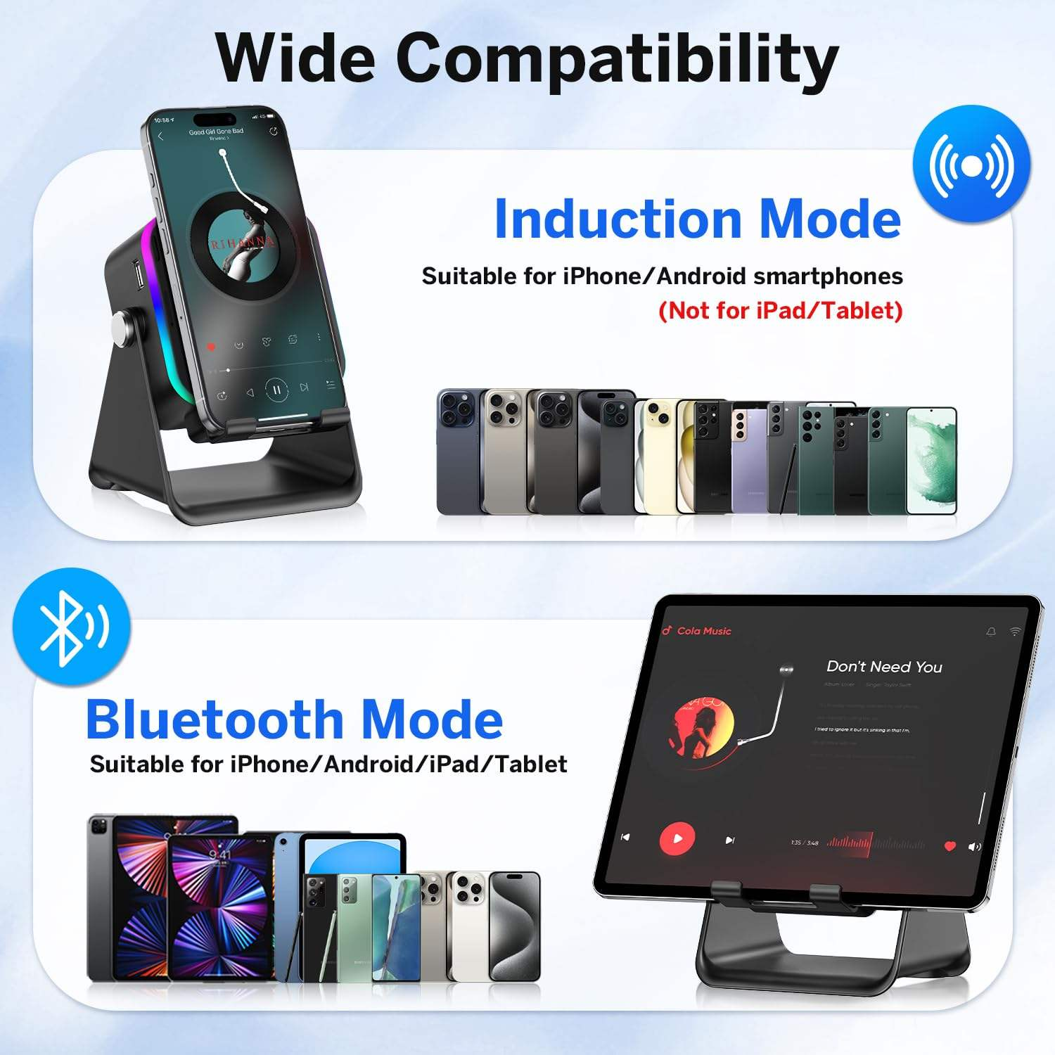 Multifunction speaker used on office desk setup
