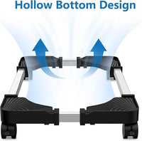 desktop tower riser with rolling wheels for easy movement