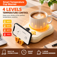 electric drink warmer with built in phone stand
