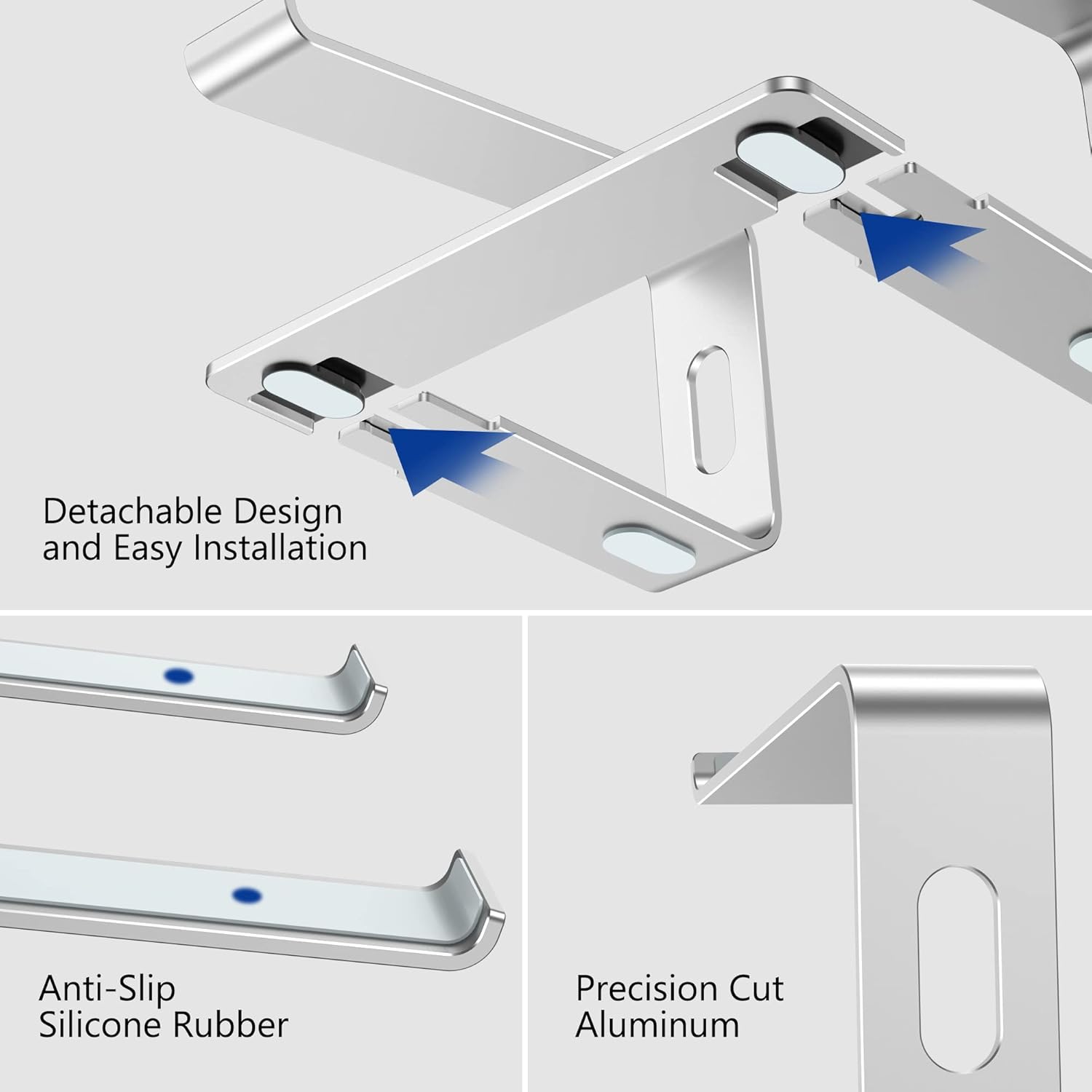 detachable laptop stand portable riser easy assembly design