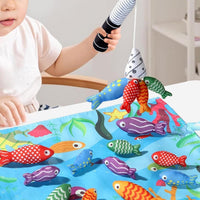 Developmental baby fishing toy for fine motor skill learning