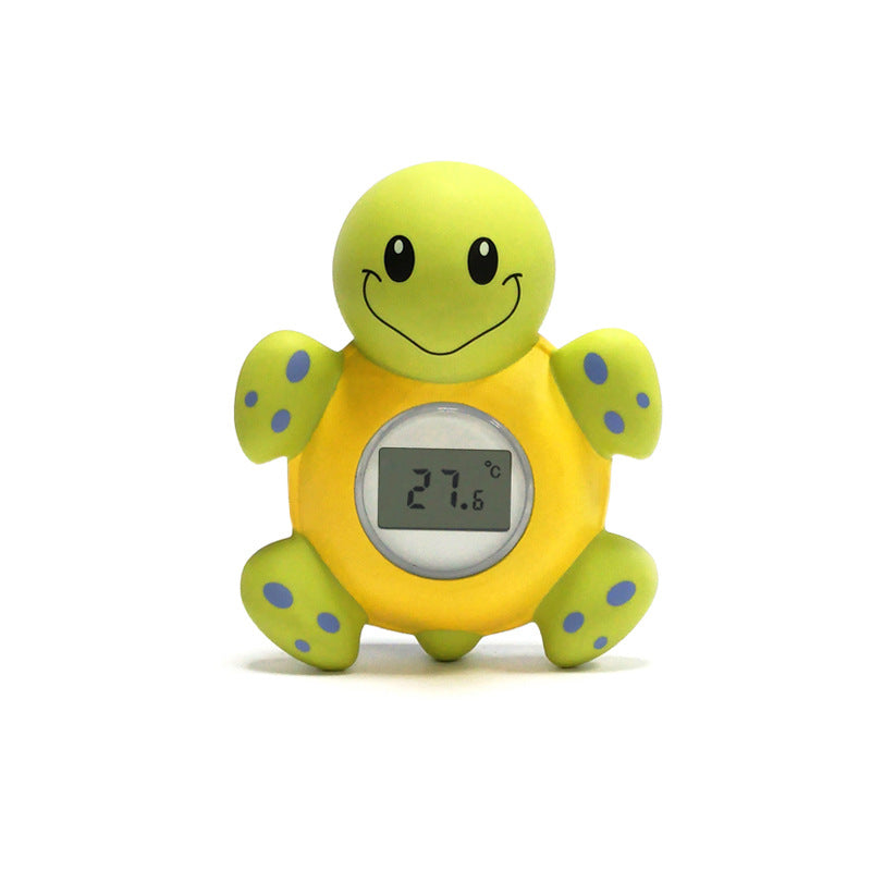 Digital baby bath thermometer with 3-color backlit display
