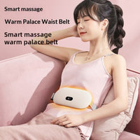 Abdominal heating wrap with a clear digital display