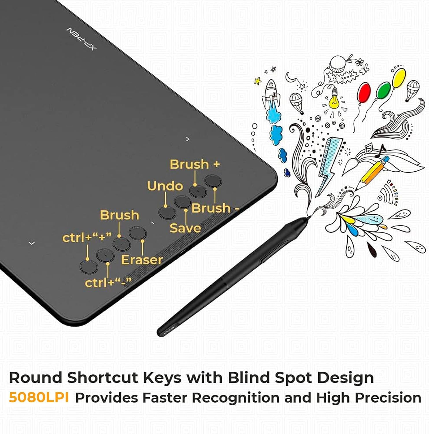 Digital pen tablet for PC and Mac creative use