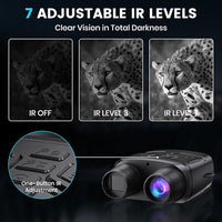 Digital security night vision device with rechargeable battery and TF card