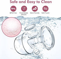 Breastfeeding pump electric system featuring individual digital displays and control buttons