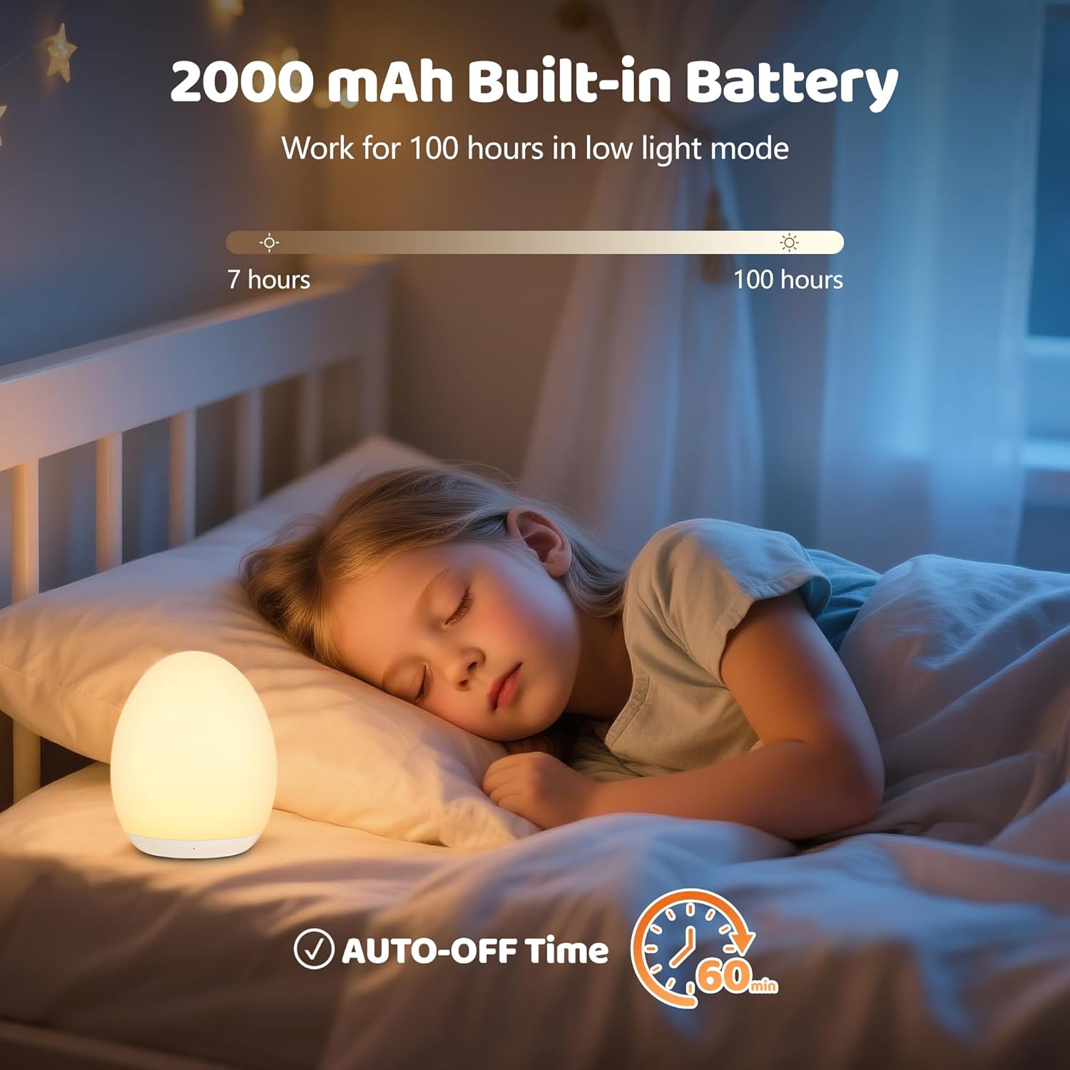 dimmable kids night light ideal for breastfeeding and bedtime