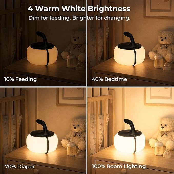 Dimmable LED lamp with 8 color options for room décor