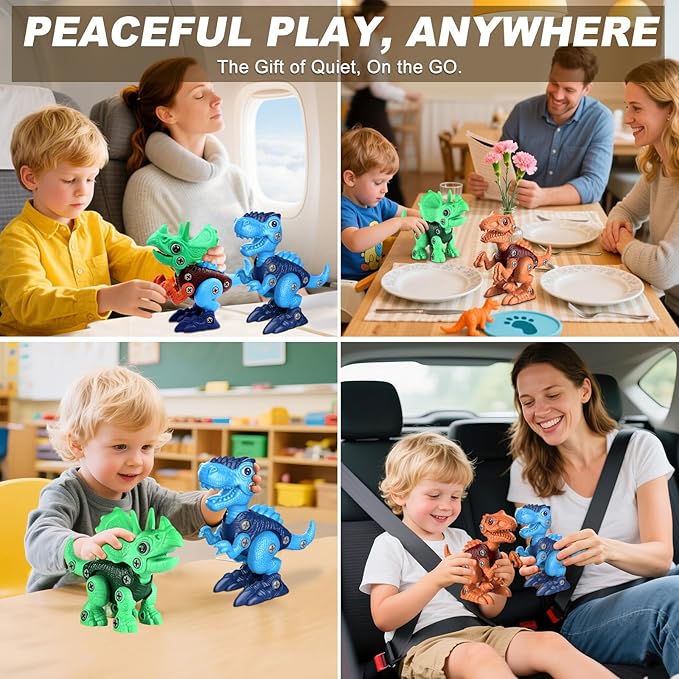 dinosaur assembly toy for boys and girls aged 3+