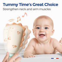 Dinosaur baby maracas with easy-grip handles and shaker design