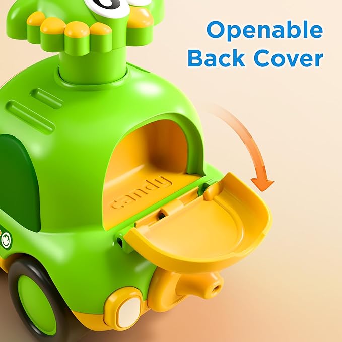 Dinosaur car toy for 1 year old baby safe and colorful