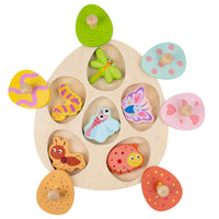 Dinosaur egg color matching toy for toddlers, improving color recognition and cognitive development