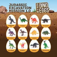 Dinosaur fossil digging kit for children learning activity