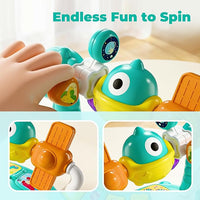 Dinosaur light and sound baby toy for sensory learning