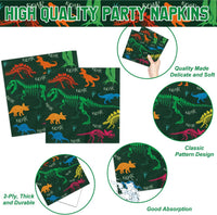  Dinosaur party banner and tablecloth set for birthday decoration