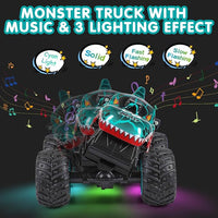 Dinosaur RC car with music and lighting effects