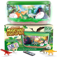 Dinosaur terrarium craft kit DIY LED night light for kids