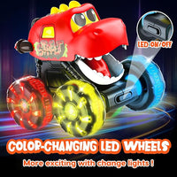 Dinosaur toy cars for kids press and go truck toys for toddlers