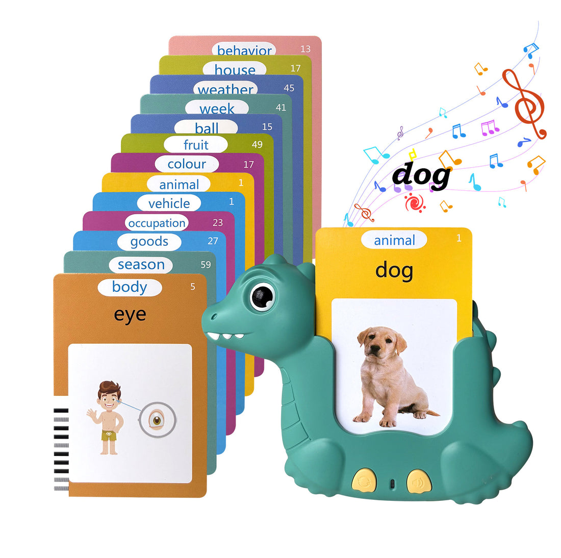 Dinosaur voice card learning machine for kids early education