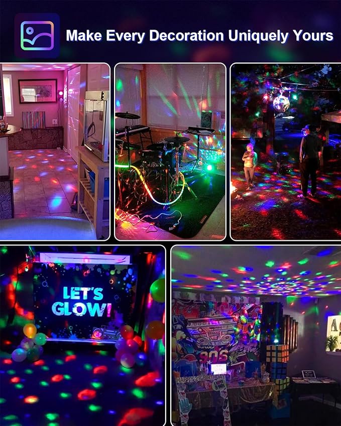 Disco ball light DJ strobe lamp for home party decoration
