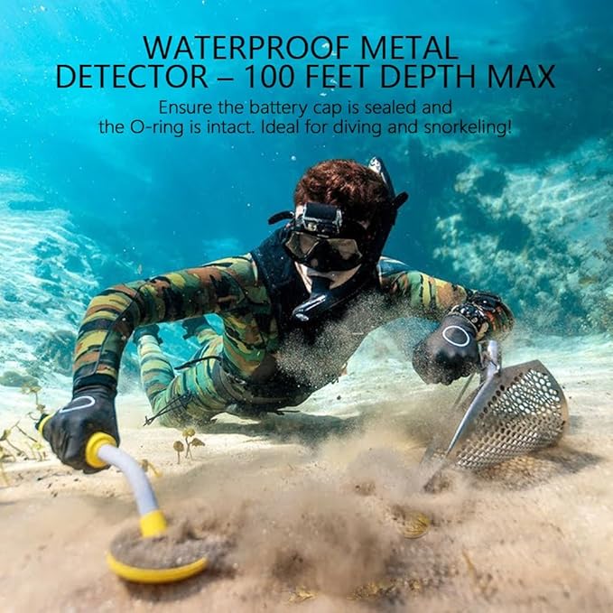 Underwater metal detector for diving and treasure hunting