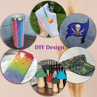 DIY crafting rhinestones for phone cases, jewelry, and home decor