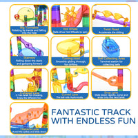 DIY marble run building kit for children learning toy