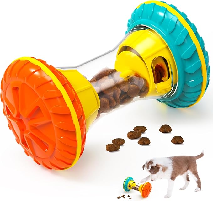 Dog activity toy with treat dispensing design