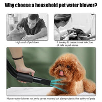 Hair dryer blower for dogs and cats with heat settings
