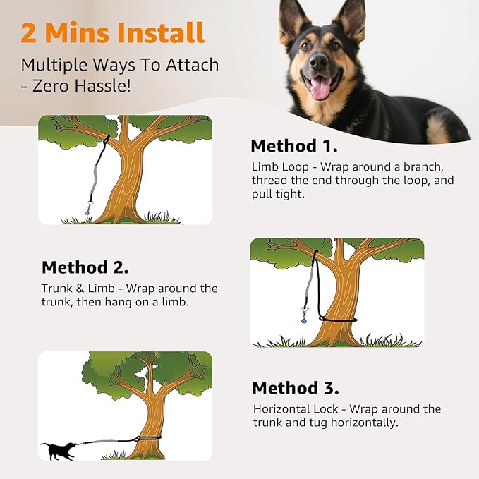 Durable chew rope dog tug-of-war toy for outdoor play and exercise.
