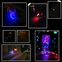Light-up dog collar with USB rechargeable battery for outdoor use
