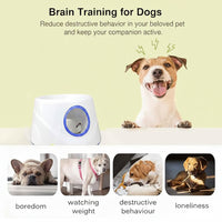 Dog Exercise Ball Launcher with Front Opening and Ball Storage