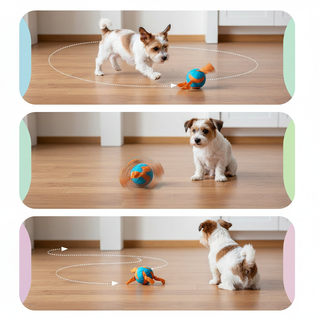 Dog Fetch Toy Ball With Lightweight Bouncing Design