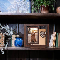 Sympathy Gift for Dog Loss, Wooden Memorial Frame for 4x6 Pet Photos