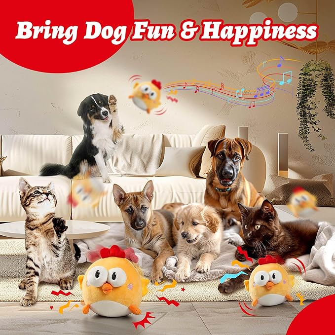 Dog motion toy ball for active play sessions
