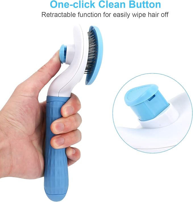dog shedding grooming brush removes loose undercoat