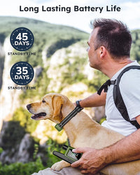 Rechargeable IPX7 waterproof shock collar for dog training with adjustable settings