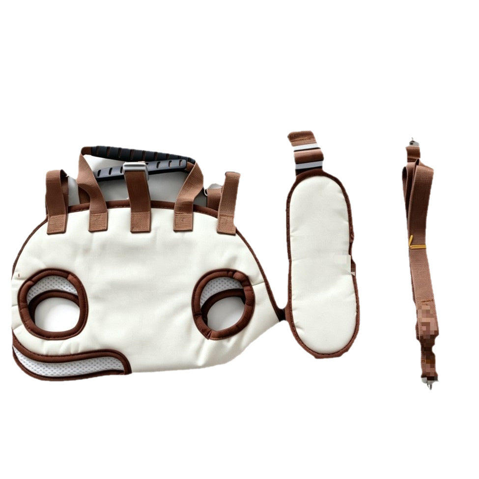Dog sling carrier with side storage pocket