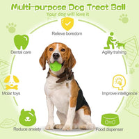 dog teething chew ball toy with textured surface