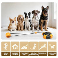 Puppy toy with rope design, suitable for supervised indoor and outdoor play.