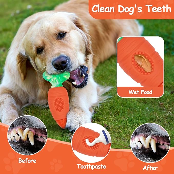 Built-in squeaky sound feature on a dog play toy