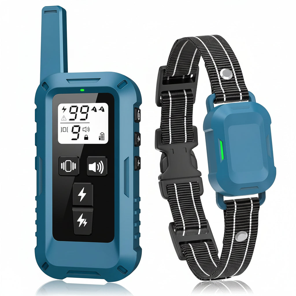 Complete Dog Training Collar Set With Remote And Charging Cable
