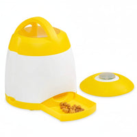 Dog Treat Dispenser with Remote Button for Interactive Training