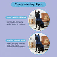 Dog Comfort Vest Displaying Adjustable Fit Around The Body