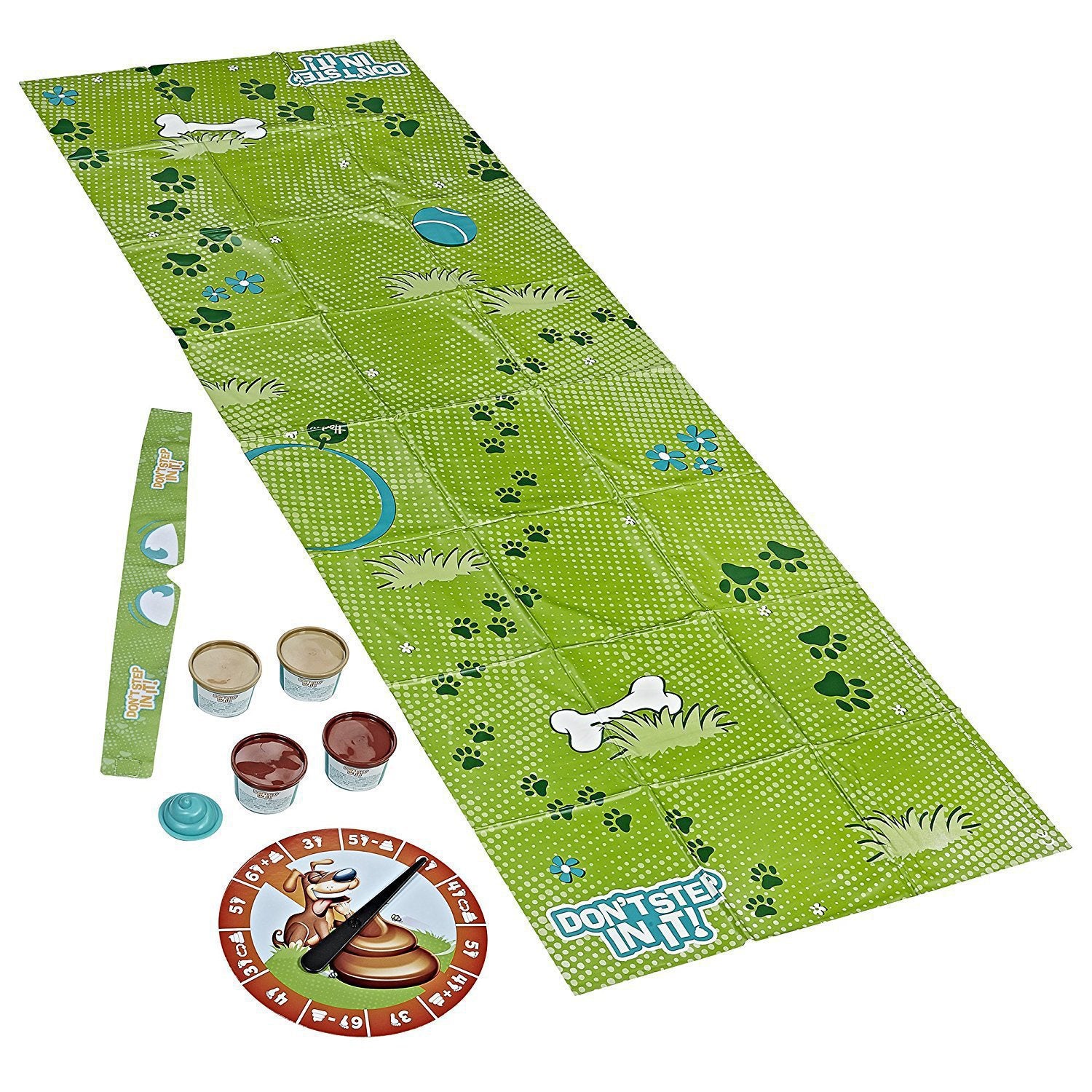 Don’t STEP IN IT! blindfolded party game for family fun