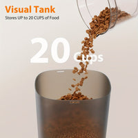 Automatic cat feeder with two bowl sections